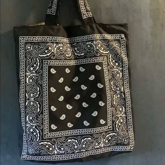 Custom made Handbags - Bandana tote bag Reversible